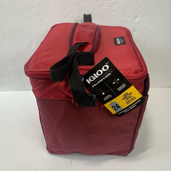 Igloo 24 Can Collapse & Cool Softside Cooler Bag Padded Strap NWT - Picture 5 of 11